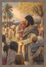 Load image into Gallery viewer, He Took Them Up In His Arms Large Wall Art
