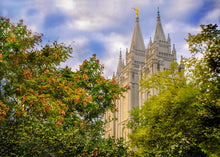 Load image into Gallery viewer, Salt Lake City Temple Autumn Leaves
