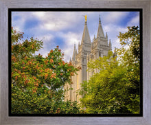 Load image into Gallery viewer, Salt Lake City Temple Autumn Leaves Gallery Wrap
