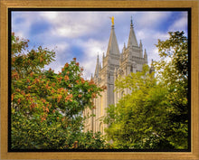 Load image into Gallery viewer, Salt Lake City Temple Autumn Leaves Gallery Wrap
