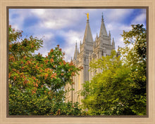 Load image into Gallery viewer, Salt Lake City Temple Autumn Leaves Gallery Wrap
