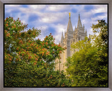 Load image into Gallery viewer, Salt Lake City Temple Autumn Leaves Gallery Wrap
