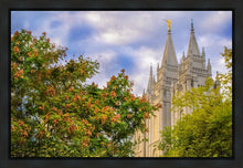 Load image into Gallery viewer, Salt Lake City Temple Autumn Leaves Gallery Wrap
