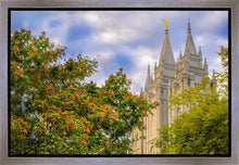 Load image into Gallery viewer, Salt Lake City Temple Autumn Leaves Gallery Wrap
