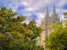 Load image into Gallery viewer, Salt Lake City Temple Autumn Leaves
