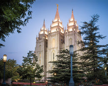 Load image into Gallery viewer, Salt Lake City Temple Early Morning Blessings Gallery Wrap

