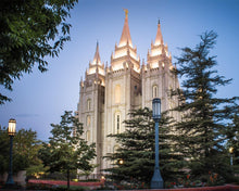 Load image into Gallery viewer, Salt Lake City Temple Early Morning Blessings Gallery Wrap
