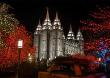 Load image into Gallery viewer, Salt Lake City Temple Lights Aglow
