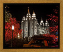 Load image into Gallery viewer, Salt Lake City Temple Lights Aglow Gallery Wrap
