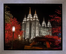 Load image into Gallery viewer, Salt Lake City Temple Lights Aglow Gallery Wrap
