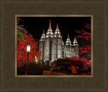 Load image into Gallery viewer, Salt Lake City Temple Lights Aglow
