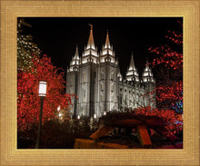 Load image into Gallery viewer, Salt Lake City Temple Lights Aglow
