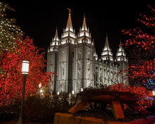 Load image into Gallery viewer, Salt Lake City Temple Lights Aglow
