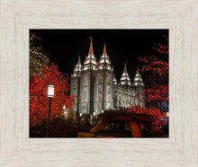Load image into Gallery viewer, Salt Lake City Temple Lights Aglow
