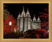 Load image into Gallery viewer, Salt Lake City Temple Lights Aglow
