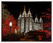 Load image into Gallery viewer, Salt Lake City Temple Lights Aglow Gallery Wrap

