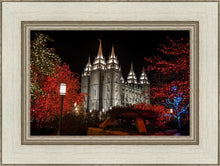 Load image into Gallery viewer, Salt Lake City Temple Lights Aglow

