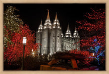 Load image into Gallery viewer, Salt Lake City Temple Lights Aglow Gallery Wrap
