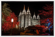 Load image into Gallery viewer, Salt Lake City Temple Lights Aglow Gallery Wrap
