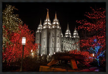 Load image into Gallery viewer, Salt Lake City Temple Lights Aglow Gallery Wrap
