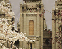 Load image into Gallery viewer, Salt Lake City Temple The Promise Sepia Gallery Wrap
