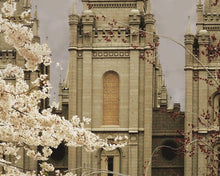Load image into Gallery viewer, Salt Lake City Temple The Promise Sepia Gallery Wrap
