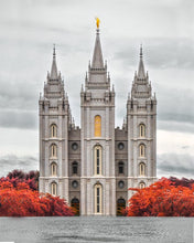 Load image into Gallery viewer, Salt Lake City Temple Autumn's Glory Gallery Wrap
