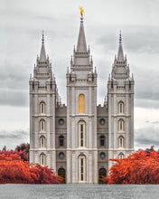 Load image into Gallery viewer, Salt Lake City Temple Autumn's Glory Gallery Wrap
