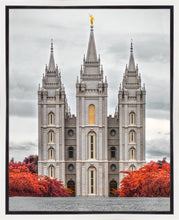 Load image into Gallery viewer, Salt Lake City Temple Autumn's Glory Gallery Wrap
