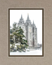 Load image into Gallery viewer, Salt Lake City Temple Evergreen Christmas
