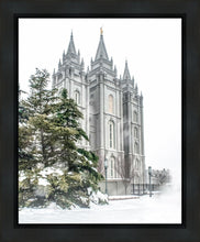 Load image into Gallery viewer, Salt Lake City Temple Evergreen Christmas Gallery Wrap
