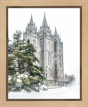 Load image into Gallery viewer, Salt Lake City Temple Evergreen Christmas Gallery Wrap
