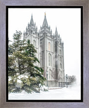 Load image into Gallery viewer, Salt Lake City Temple Evergreen Christmas Gallery Wrap
