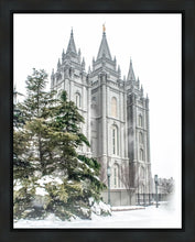Load image into Gallery viewer, Salt Lake City Temple Evergreen Christmas Gallery Wrap
