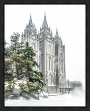 Load image into Gallery viewer, Salt Lake City Temple Evergreen Christmas Gallery Wrap
