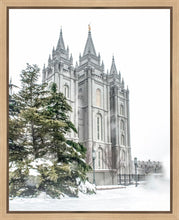 Load image into Gallery viewer, Salt Lake City Temple Evergreen Christmas Gallery Wrap

