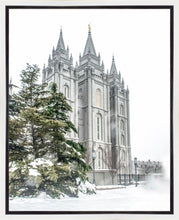 Load image into Gallery viewer, Salt Lake City Temple Evergreen Christmas Gallery Wrap
