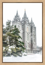 Load image into Gallery viewer, Salt Lake City Temple Evergreen Christmas Gallery Wrap
