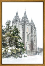 Load image into Gallery viewer, Salt Lake City Temple Evergreen Christmas Gallery Wrap
