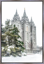 Load image into Gallery viewer, Salt Lake City Temple Evergreen Christmas Gallery Wrap
