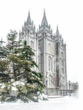Load image into Gallery viewer, Salt Lake City Temple Evergreen Christmas

