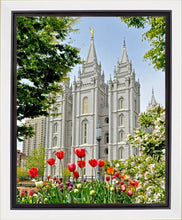 Load image into Gallery viewer, Salt Lake City Temple June - God Is the Gardner Gallery Wrap
