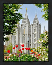 Load image into Gallery viewer, Salt Lake City Temple June - God Is the Gardner Gallery Wrap
