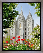 Load image into Gallery viewer, Salt Lake City Temple June - God Is the Gardner Gallery Wrap
