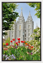 Load image into Gallery viewer, Salt Lake City Temple June - God Is the Gardner Gallery Wrap

