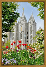 Load image into Gallery viewer, Salt Lake City Temple June - God Is the Gardner Gallery Wrap
