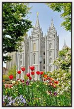 Load image into Gallery viewer, Salt Lake City Temple June - God Is the Gardner Gallery Wrap
