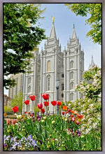 Load image into Gallery viewer, Salt Lake City Temple June - God Is the Gardner Gallery Wrap
