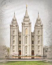 Load image into Gallery viewer, Salt Lake City Temple The Spirit Of God Gallery Wrap
