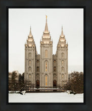 Load image into Gallery viewer, Salt Lake City Temple Warming Reflection Gallery Wrap
